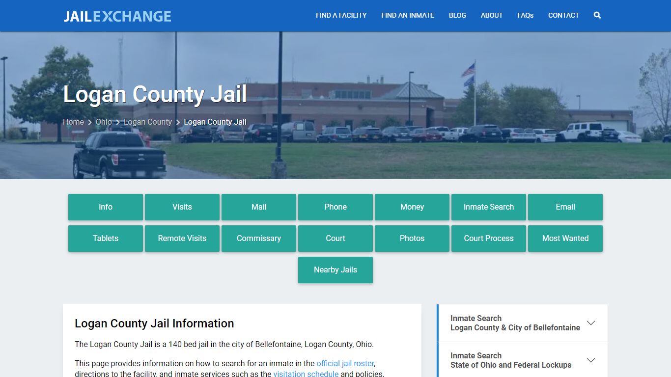 Logan County Jail, OH Inmate Search, Information
